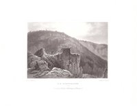 Bodetal: Aussicht von der Roßtrappe ins Bodetal, 1854 (aus: Lange "Der Harz")