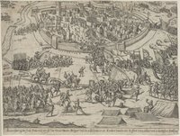 Abcontrofatung der Stadt Steinwick wie sie von Grave Moritz Belegert und den 4 Iuly ano 1592 Erobert worden, mit Ziffern verzeichnet, und in der Historia Erkleret.