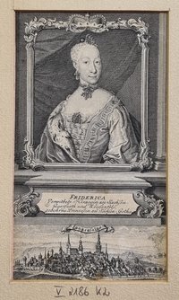 Porträt von Friederike von Sachsen-Gotha-Altenburg Herzogin von Sachsen-Weißenfels
